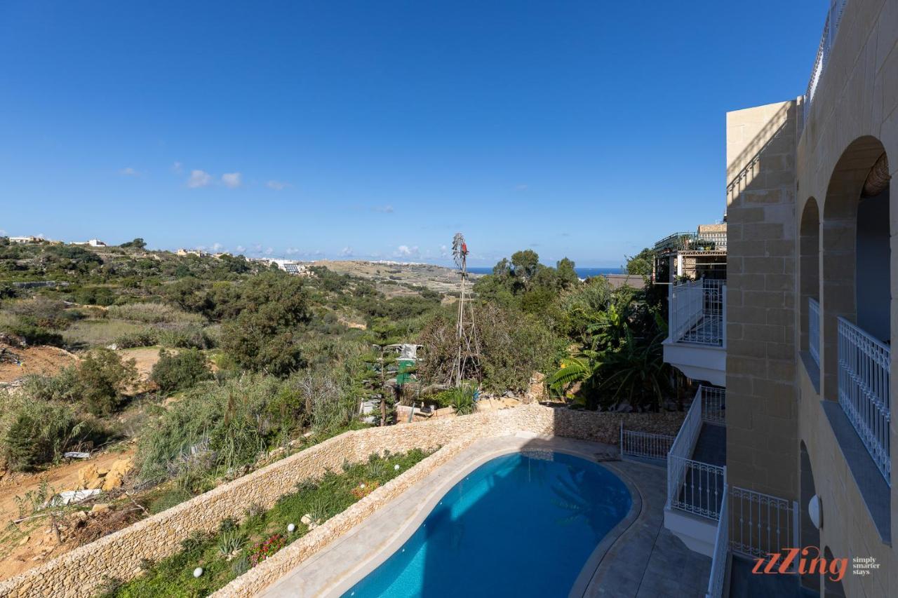 Gozo - Apartment With Stunning Views & Shared Pool Шаара Екстер'єр фото